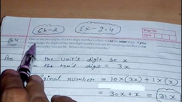 Q 4, Ex 2.4 -  linear equations in one variable - Chapter 2  - maths class 8th - NCERT
