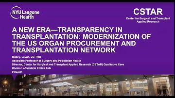 Transparency in Organ Procurement and Transplantation