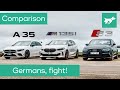 AMG A35 vs BMW M135i vs Audi S3 2020 comparison review