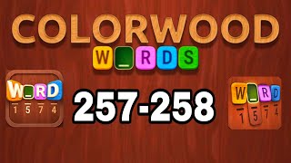 COLORWOOD WORDS Cryptogram level 257 258