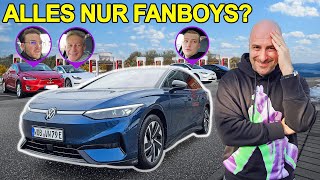 Experiment: Ich konfrontiere Tesla Fahrer LIVE mit VW ID.7