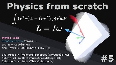 Deriving 3D Rigid Body Physics and implementing it in C/C++ (with intuitions)