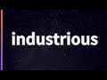 industrious