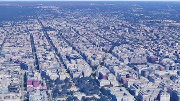 Washington DC Aerial View 3D  Stunning 4K Drone Tour of the U S  Capital