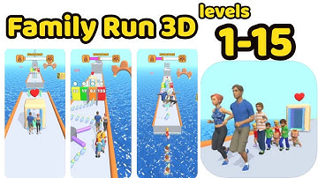 👶🍼 Family Run 3D 👪 NEW UPDATE!! All Levels Gameplay Android,ios