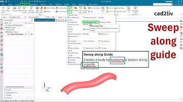 NX_Surface_Modeling | #Sweep along guide | Sweep along guide in NX | #nxtutorials | NX CAD | Cad2liv