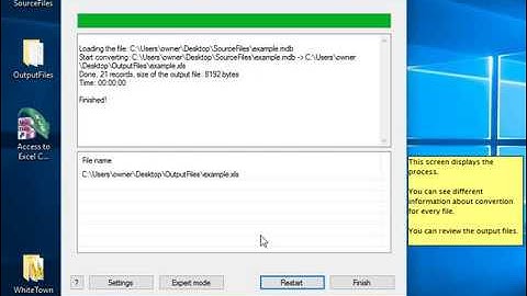 Access to Excel Converter, video manual