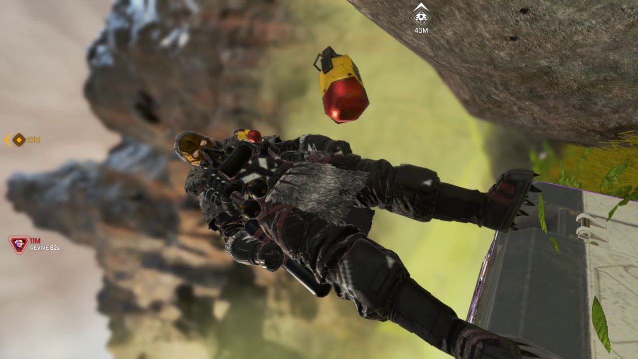 Apex Legends- Caustic kills kill leader, pulls of finisher and gets