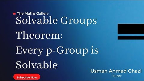 Every p-Group is a Solvable Group || Group with prim order is solvable || Complete and Easy Proof