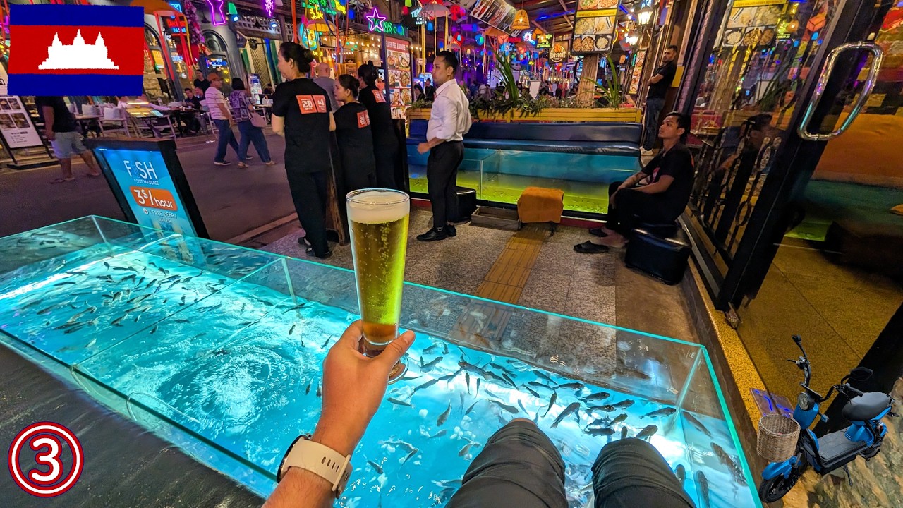 2024カンボジア旅3｜シェムリアップ最高！3ドルフィッシュスパと夜の繁華街散策