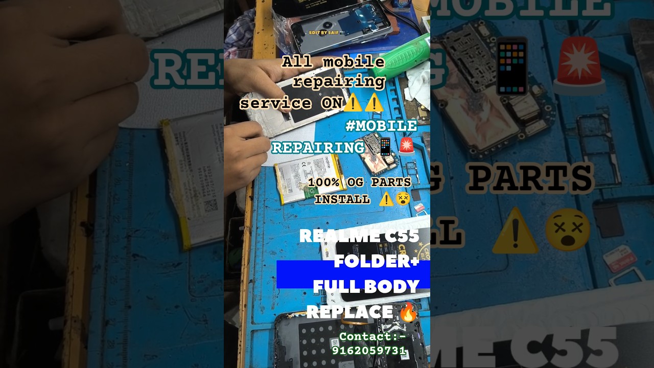 REALME C55 FOLDER FULL BODY REPLACE 🔥🥵 100%OG..... CONTACT:- 9162059731 