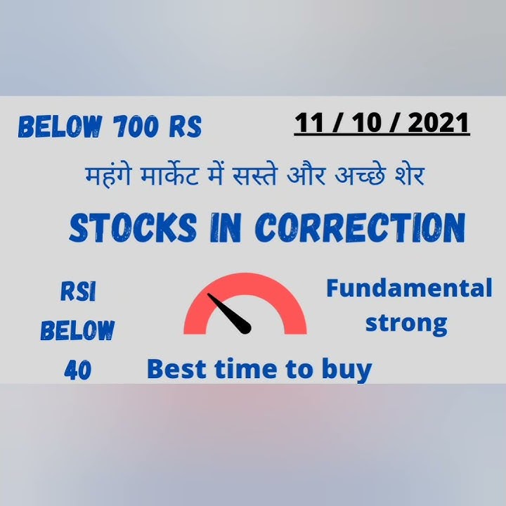  below 700 stocks in correction rsi below 40 best time to buy 