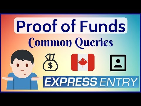 🇨🇦 Proof of Funds - Common Queries | Canada Express Entry
