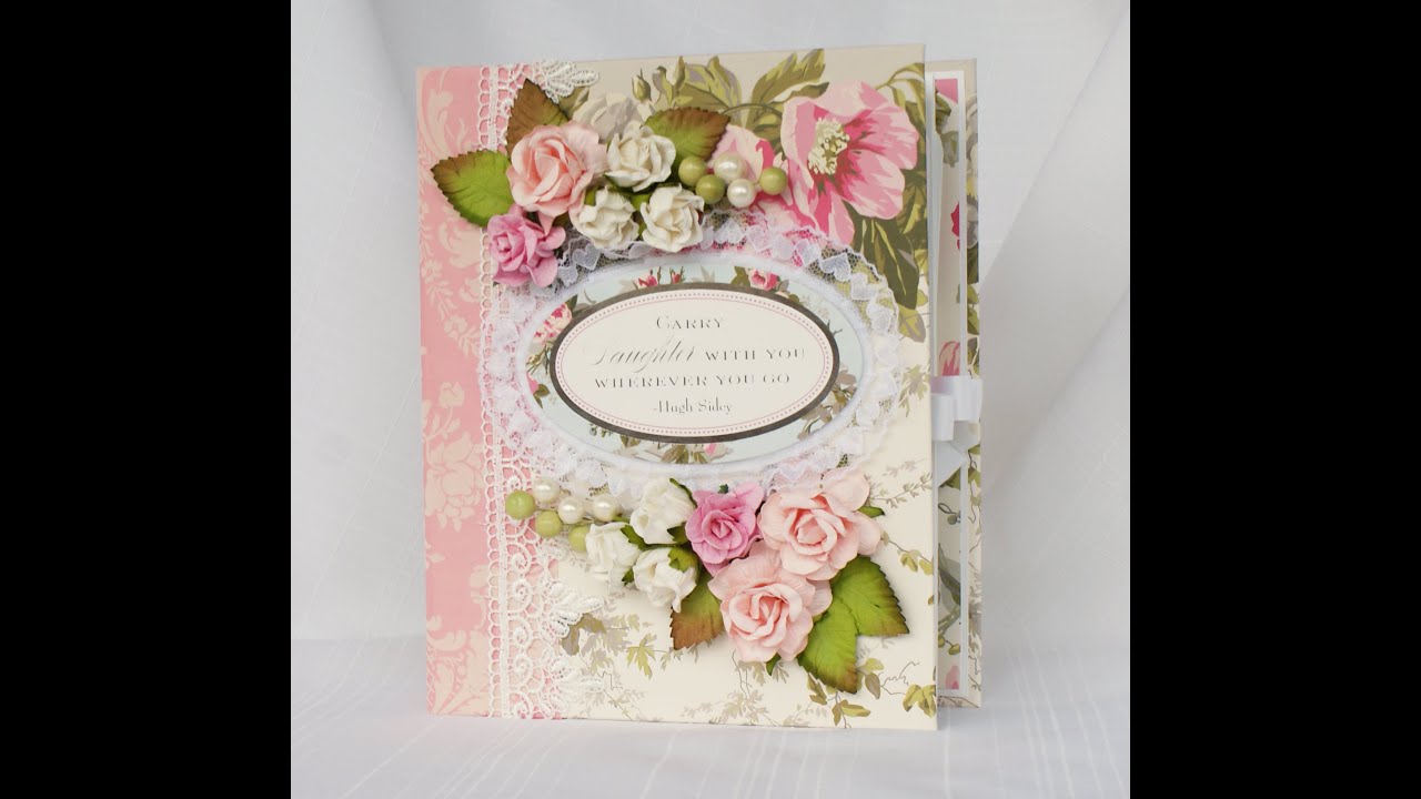 Anna Griffin Camilla Scrapbook Mini Photo Album paper mache