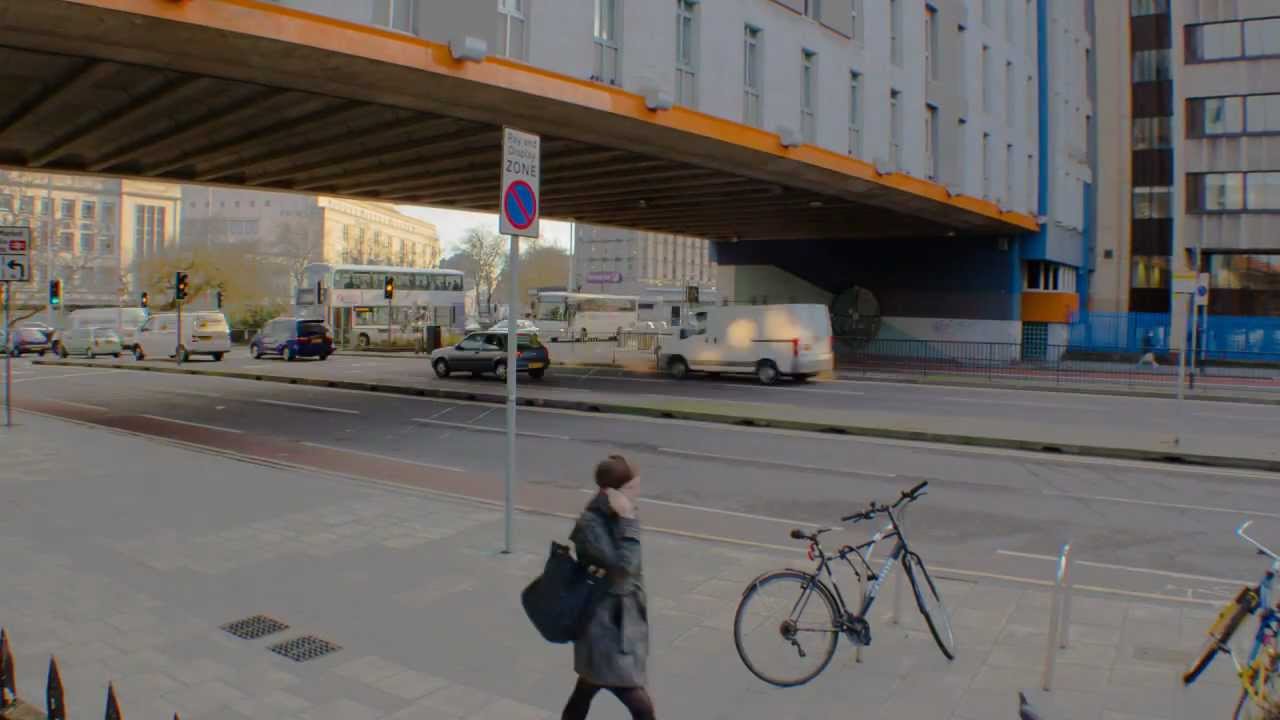 Time Lapse of St James Barton Roundabout, Stoke's Croft, Bristol