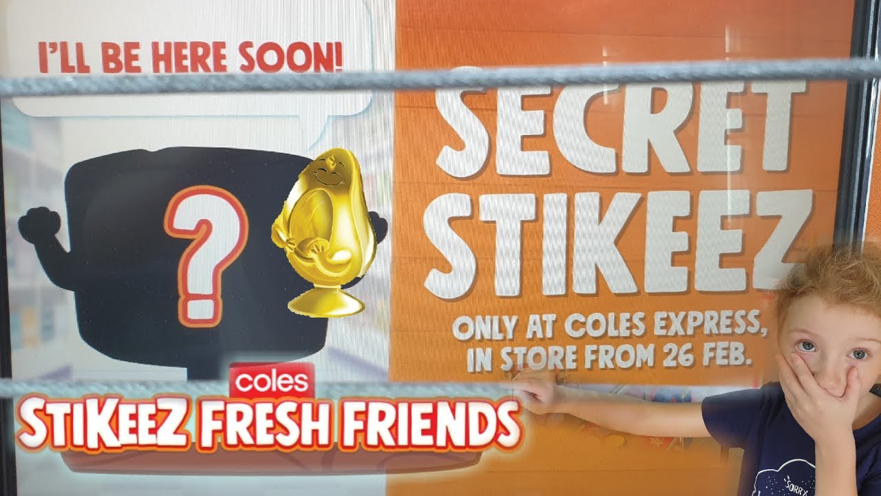 SECRET COLES STIKEEZ REVEALED!!!!! OMG WE GOT IT!!! |  *Secret Coles Stikeez Fresh Friends*