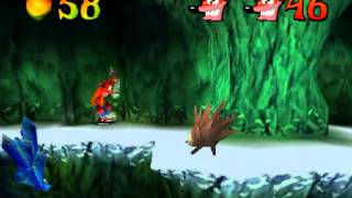 Crash Bandicoot 2: Cortex Strikes Back - Stage 6: Snow Biz (100% Completed)