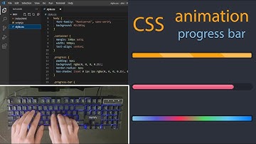 ASMR Programming - CSS ANIMATION PROGRESS BARS | HTML CSS ANIMATION - No Talking
