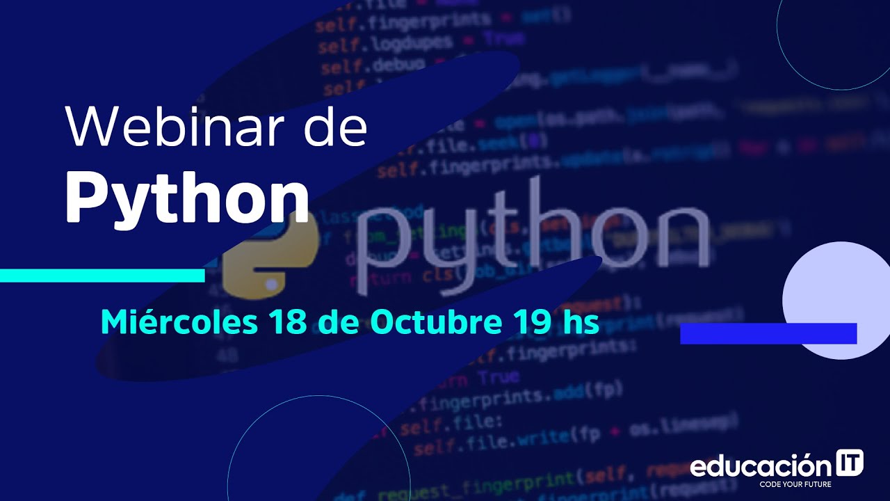Webinar de Python - YouTube