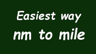 Famous Convert Nanometer to Mile - Formula, Example, Solution Wealth