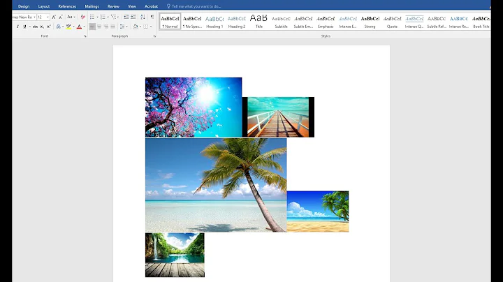 [TUTORIAL] How to Insert MULTIPLE Pictures On ONE Page In Microsoft Word 2013, 2016, Office 365