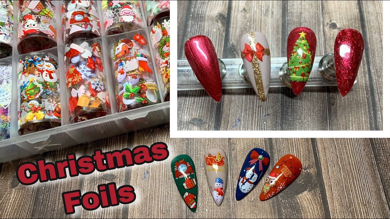 Testing Christmas Nail Foils