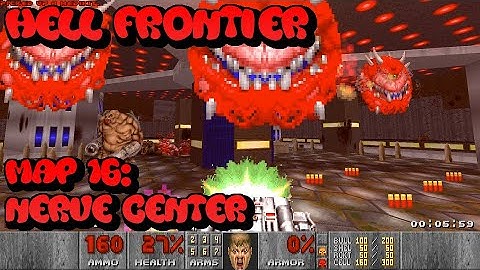 Doom 2: Hell Frontier by ViolentBeetle - Map 16: Nerve Center - UV - this map was too much for me