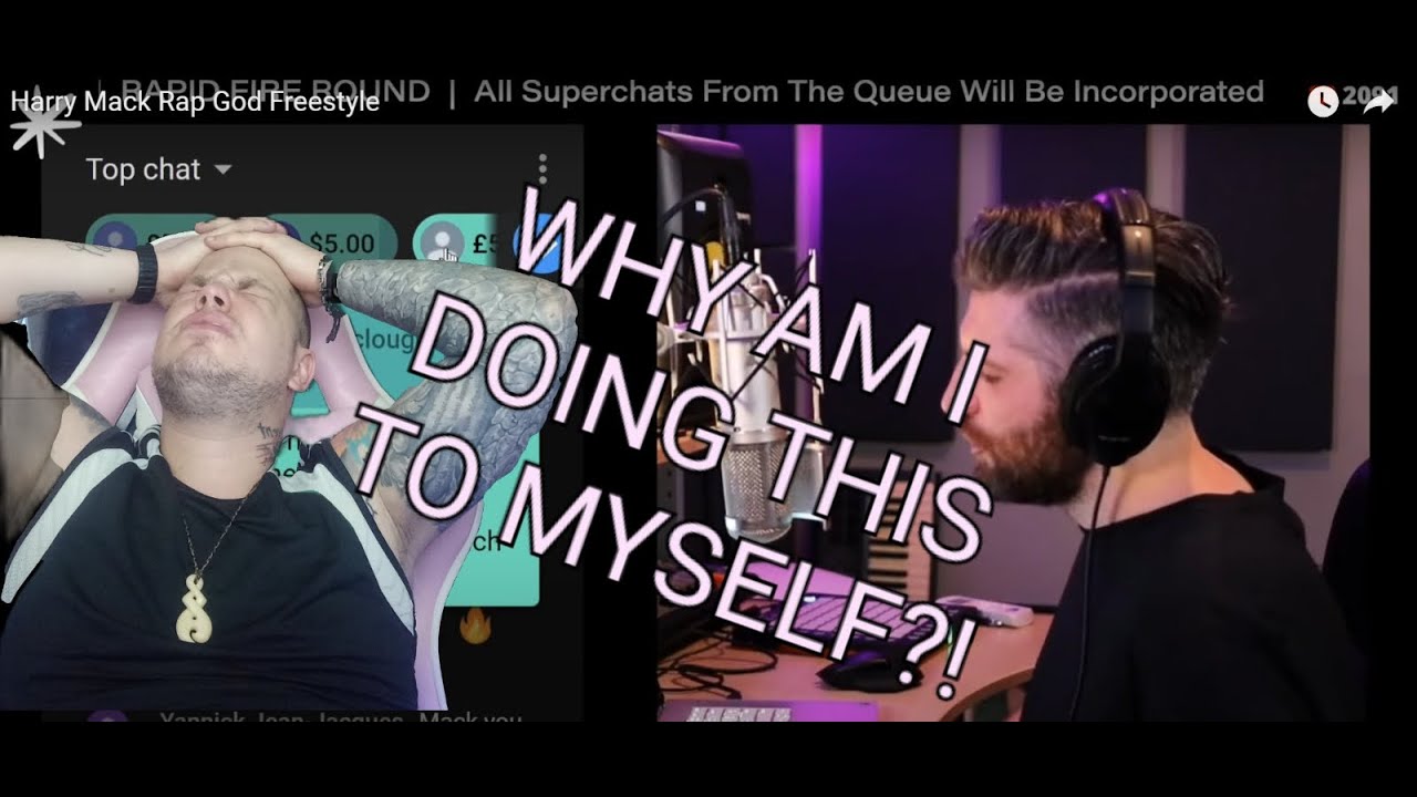 REACTING TO HARRY MACK RAP GOD FREESTYLE.NEED A NEW BRAIN OR ANOTHER ONE TO KEEP UP WITH @HarryMack