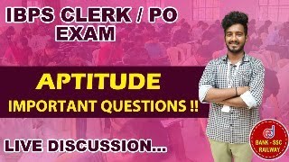 IBPS Clerk / PO Exam : Aptitude Practice Questions | Aptitude Online Class For Bank Exam | Apti Live