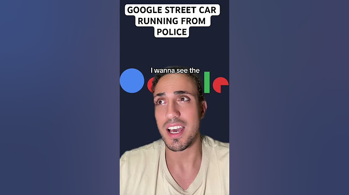 Google Street Car Running From Police