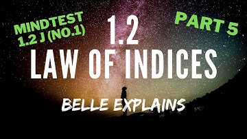 1.2 Law of Indices | Mind Test 1.2J No.1 (Part 5) | Chapter 1 | Form 3 Textbook | KSSM Homework Help