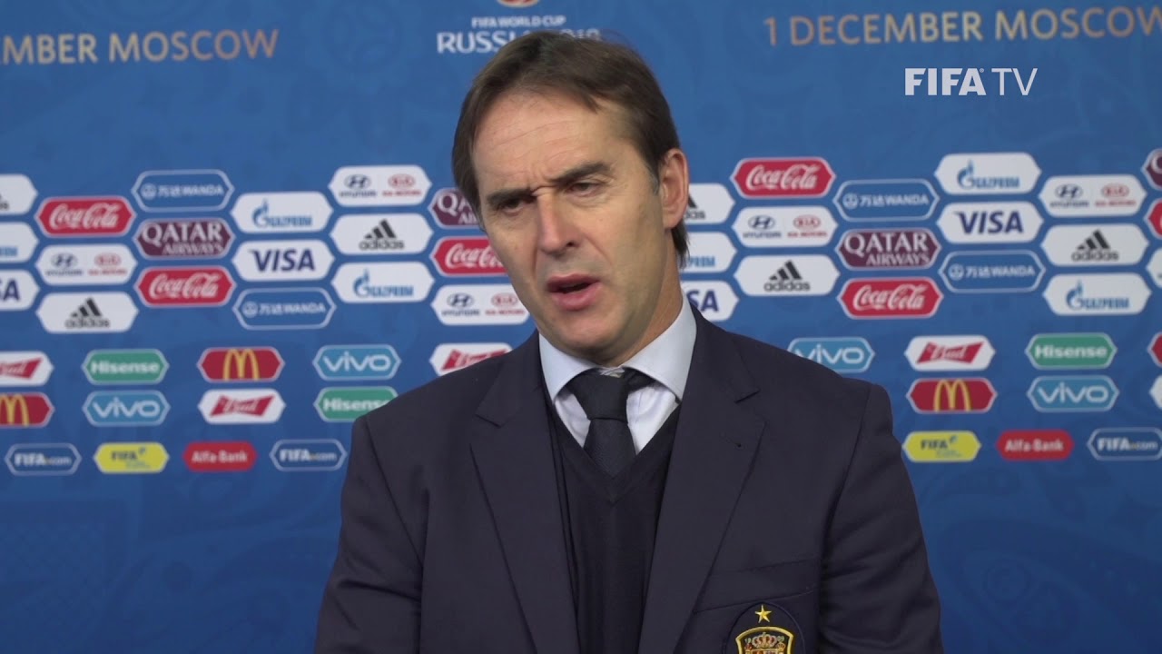 Julen LOPETEGUI – Spain - Final Draw Reaction