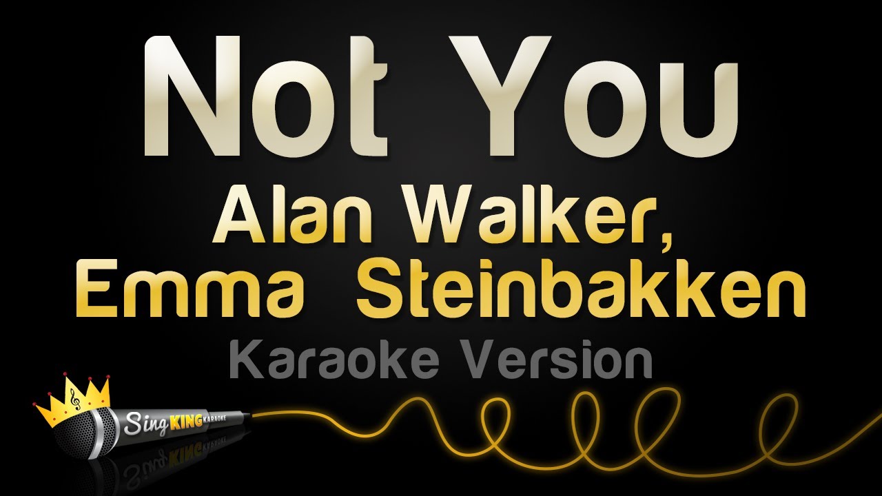 Alan Walker, Emma Steinbakken - Not You (Karaoke Version)