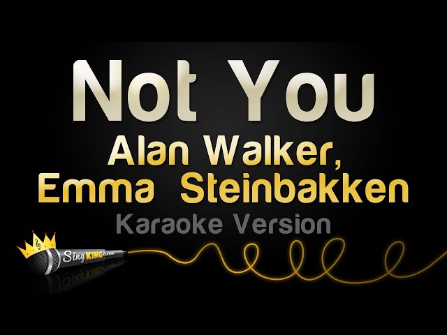 Alan Walker, Emma Steinbakken - Not You (Karaoke Version) class=