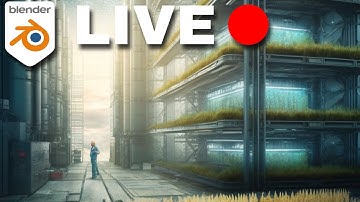 Midjourney to 3D using Blender - Vertical Scifi Wheat Farm