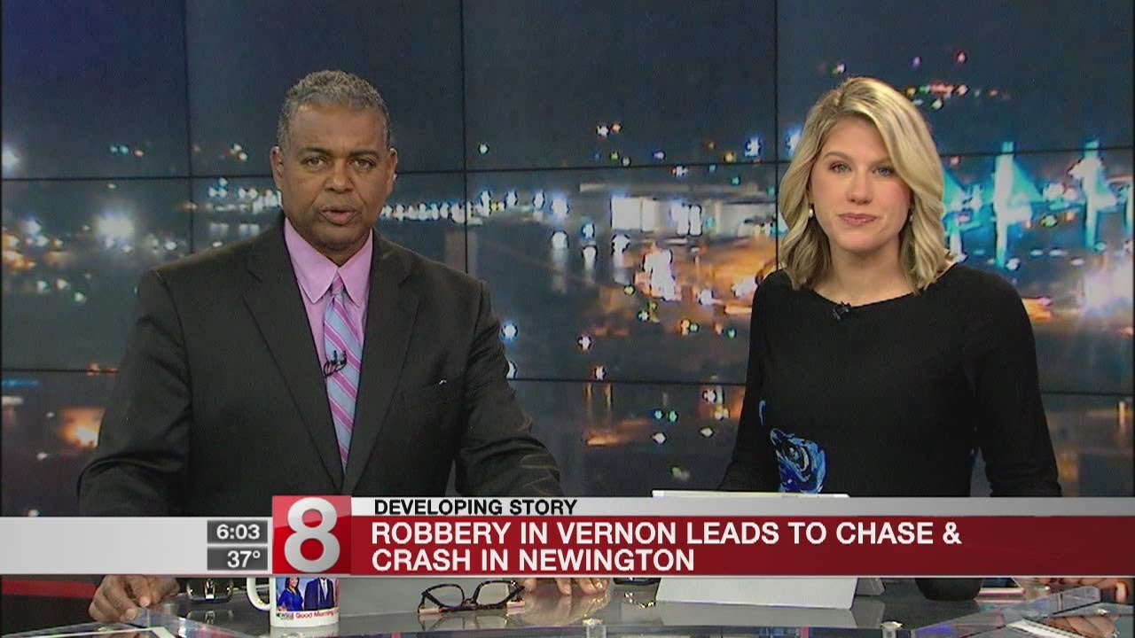 Vernon, Newington police search for armed robbery suspect - YouTube