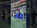 Kevin O'Connell walking out to the field for Seahawks game