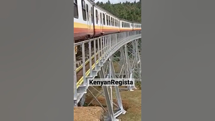 Kenya Railways train from Nairobi snaking it's way to Kisumu. #trains #kisumu