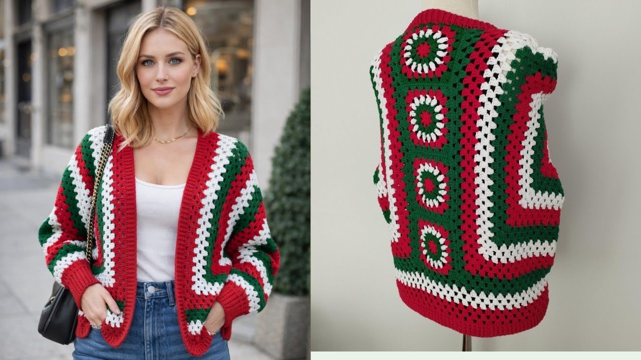 Вяжем крючком шестигранный кардиган (Часть 3) 💕 Рукава, удлинение и резинка