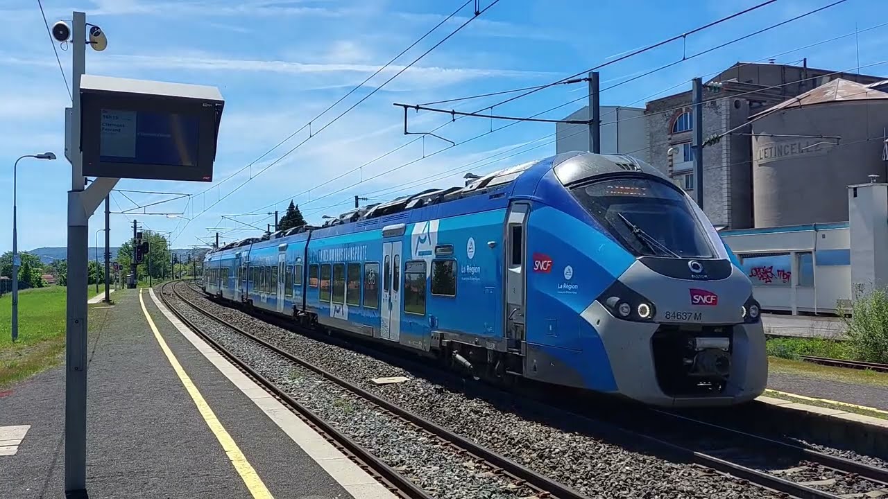 Intercités, TER et Fret en gare de Gerzat