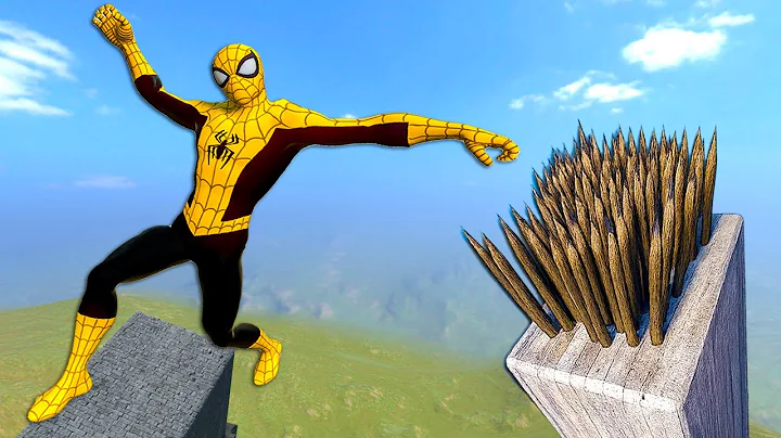 Spider Man vs Deadly Spike Traps! Epic Ragdoll Fails & Funny Moments