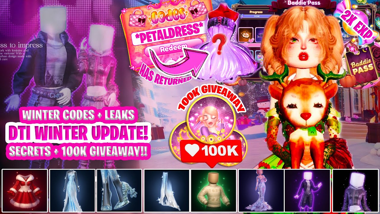 ALL New WINTER DTI Items & Codes **PETAL DRESS IS BACK?!** in Dress to  Impress