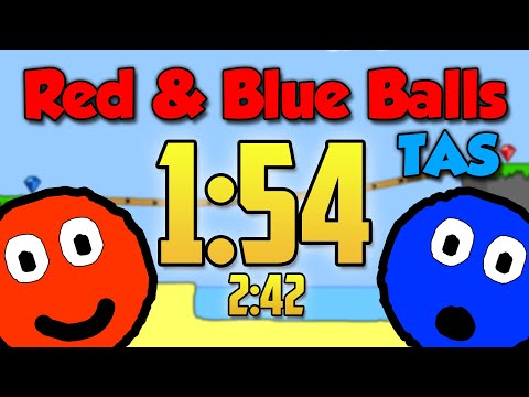 Red and Blue Balls TAS - 15 / 20 Levels in 1:54.167 / 2:42.300