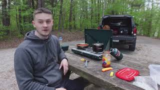 Softopper Truck Camping  Lakeside Camp, Chilly Weather & Spaghetti Meal