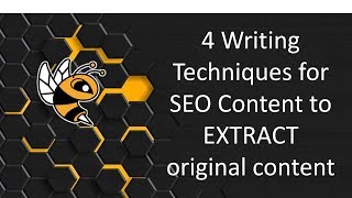 4 Writing techniques for seo content to extract original content screenshot 5