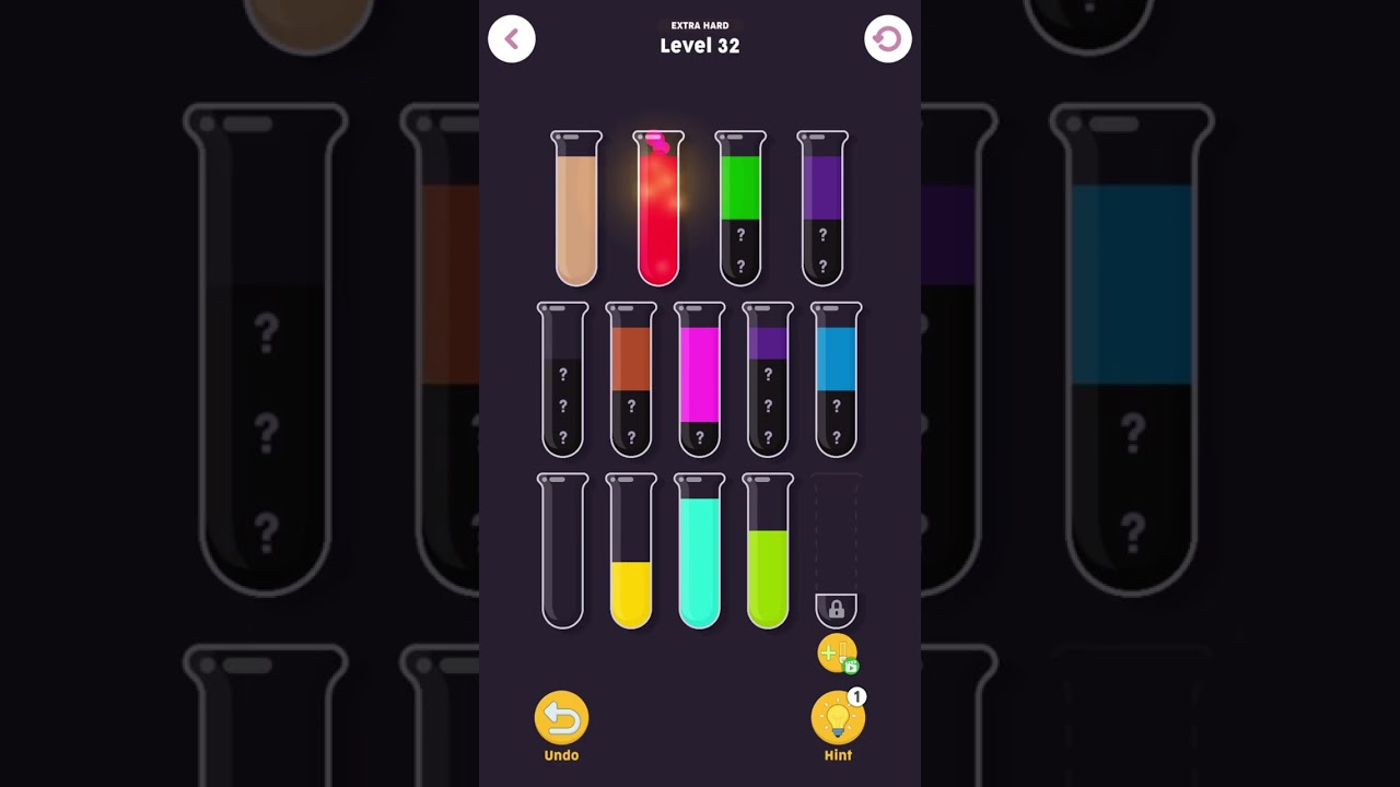 Level 32 Extra Hard Game Water Sort