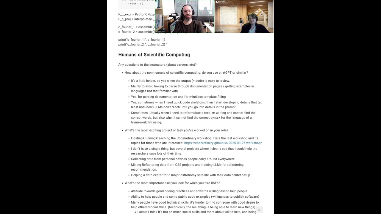 2.1 The humans of scientific computing - HPC/SciComp Kickstart summer 2025