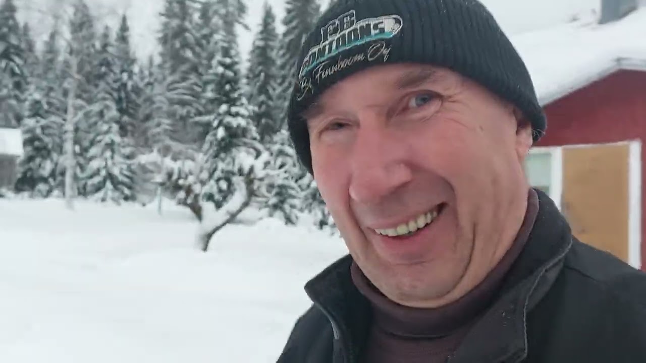 Näin se saunan lämmitys sit alkaa meil!