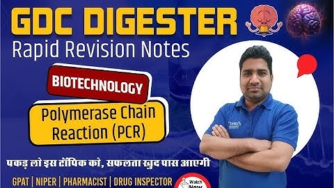 D-12 | Biotechnology- Polymerase Chain Reaction (PCR) | Last Minute rapid revision #biotechnology