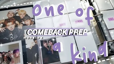 ✧ prepping my kpop binder for the monsta x comeback ✧ one of a kind